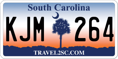 SC license plate KJM264