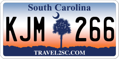 SC license plate KJM266