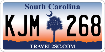SC license plate KJM268
