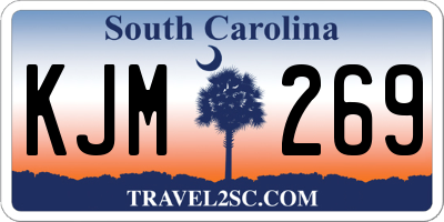 SC license plate KJM269