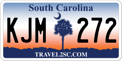 SC license plate KJM272