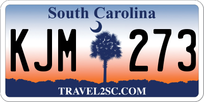 SC license plate KJM273