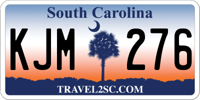 SC license plate KJM276