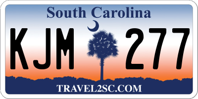 SC license plate KJM277