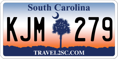 SC license plate KJM279