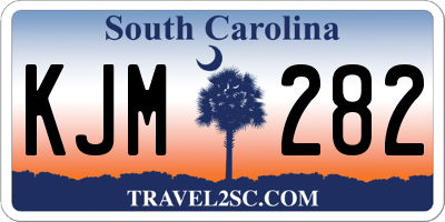 SC license plate KJM282