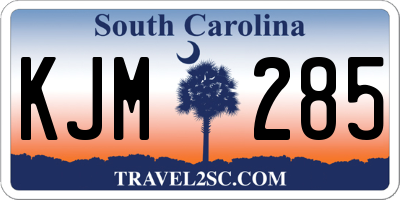 SC license plate KJM285