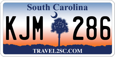 SC license plate KJM286