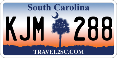 SC license plate KJM288
