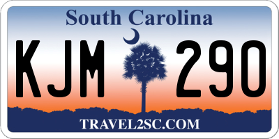 SC license plate KJM290