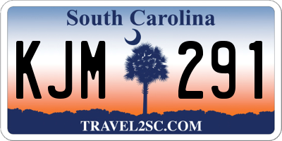 SC license plate KJM291