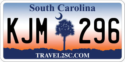 SC license plate KJM296