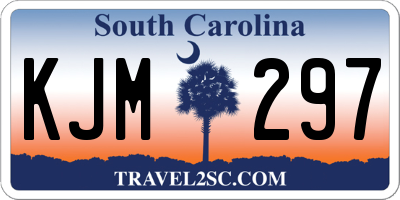 SC license plate KJM297