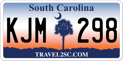 SC license plate KJM298