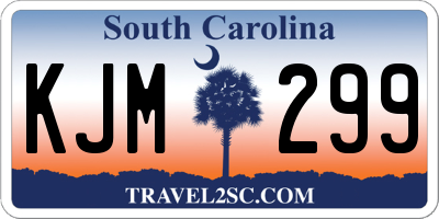 SC license plate KJM299