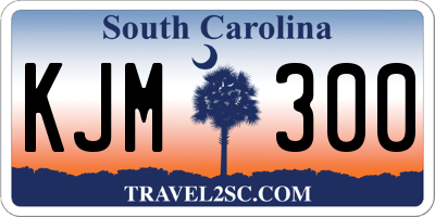SC license plate KJM300