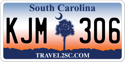 SC license plate KJM306