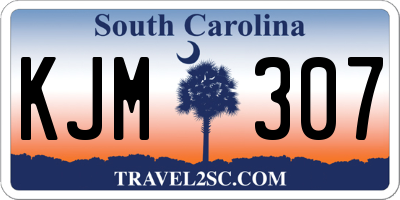 SC license plate KJM307