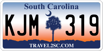 SC license plate KJM319