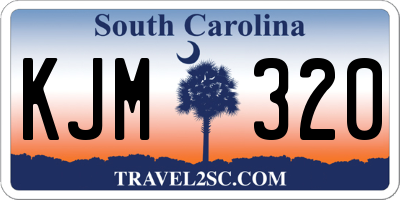 SC license plate KJM320