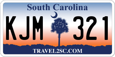 SC license plate KJM321