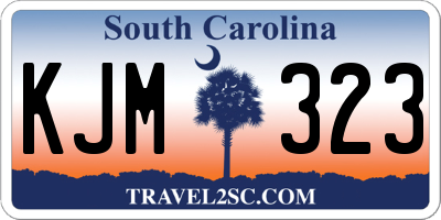 SC license plate KJM323