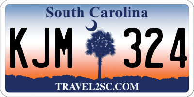 SC license plate KJM324
