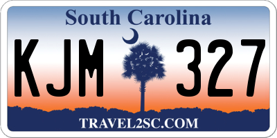 SC license plate KJM327