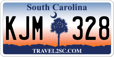 SC license plate KJM328
