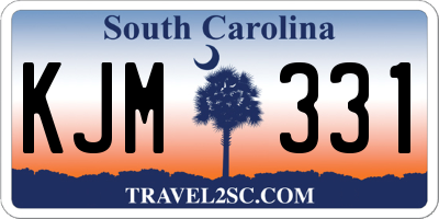 SC license plate KJM331