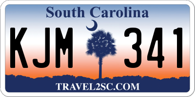 SC license plate KJM341