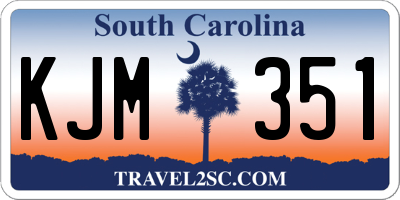 SC license plate KJM351