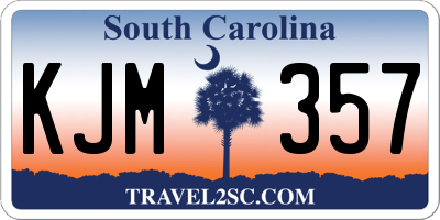 SC license plate KJM357