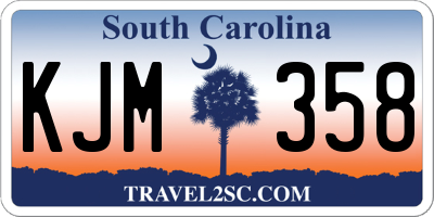 SC license plate KJM358
