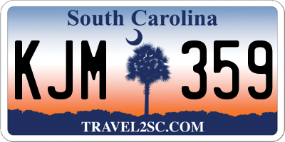 SC license plate KJM359