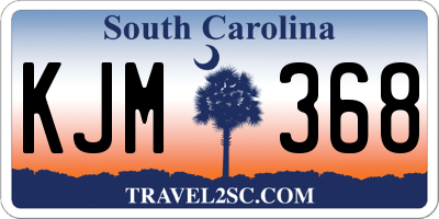 SC license plate KJM368