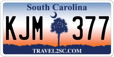 SC license plate KJM377
