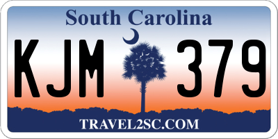 SC license plate KJM379