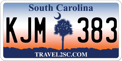 SC license plate KJM383