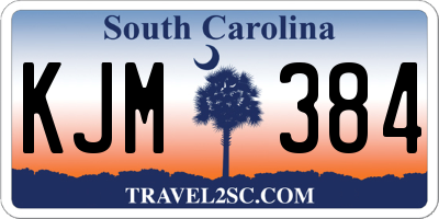 SC license plate KJM384