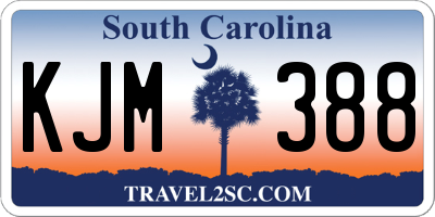 SC license plate KJM388
