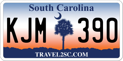 SC license plate KJM390