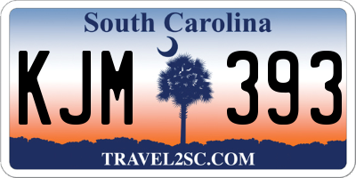 SC license plate KJM393