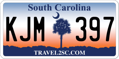 SC license plate KJM397
