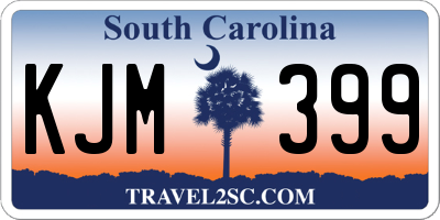 SC license plate KJM399