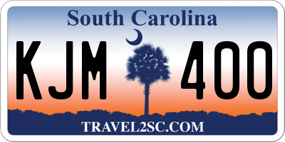 SC license plate KJM400