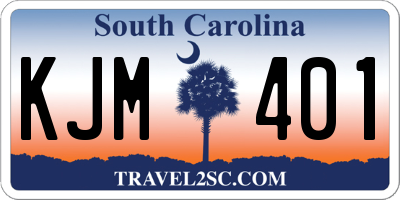 SC license plate KJM401