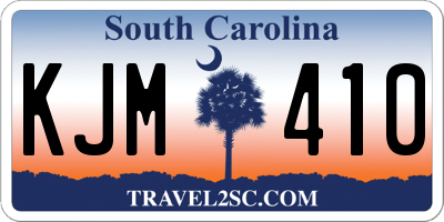 SC license plate KJM410