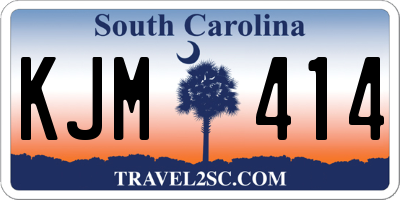 SC license plate KJM414