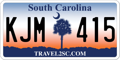 SC license plate KJM415